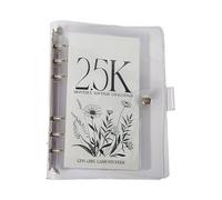 Album d'épargne mensuel pour défi d'économie d'argent 2500 compartiments Grande capacité