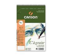 Canson-Infinity Album C à grain A5+ 148 x 227 mm - 30 feuilles - reliure à anneaux - papier blanc