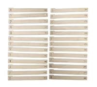 Album Divider - Wooden Record Separator for Media Shelf | 26 Piece Alphabetical Bookmark Set, Horizontal Vertical Storage Tool, Music Enthusiasts Accessory for Organization