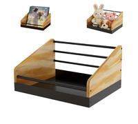 Album Holder | Large Capacity Modern Display,Tabletop Record Album Storage Rack - for LP Bsook File Toy Home Bedrsoom Living Room Apartment Office Desk Shelfs
