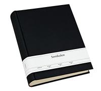 Album L noir +++ 65 feuilles de papier cartonné avec pages d'intercalaires +++ album photos pour ENCOLLER DES PHOTOS +++ qualité originale Semikolon
