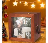 Album mécanique unique personnalisé avec animation légère, album à manivelle personnalisé avec image, boîte d'histoire d'amour de mariage personnalisée