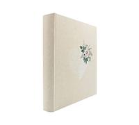 Album Photo 10x15 cm 500 photos Traditionnel Beige avec motif Cœur de 100 Pages blanches de la Collection Bohème - Fabriqué en France