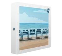 Album Photo 10x15 cm Pochette Illustration Détente - 200 Photos 15x10 cm - Thème Bord de Mer Teintes Bleues - Album Solide en Papier FSC - Fabriqué en France