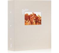 Album Photo 11,5x15 11x15 1000, Grand Geant Capacité Format Lin Tissu Album Pour Vertical Horizontal Photos Pochette (Beige)[L46]