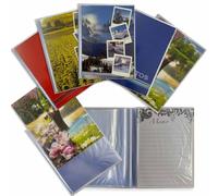 Album photo 15 x 21 15 x 20 cm avec couverture transparente souple et flexible, 10 porte-photos de 40 photos, total 400 photos, parfait pour stocker des photos et des souvenirs