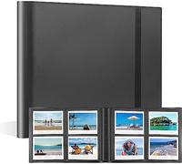 Album photo 160 poches pour Fujifilm Instax Wide 400/300, convenant aux appareils photo instantanés Polaroid Now/Now +/OneStep, à l'imprimante instantanée POP/Lab et aux films i-Type/600 (Noir)