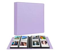 Album photo 192 pochettes pour Fujifilm Instax Wide 300, Polaroid OneStep/Polaroid POP/Polaroid Originals 600/Polaroid SX70 Camera 3.5x4.5 Inch Photo,i-Type Film Album (violet)