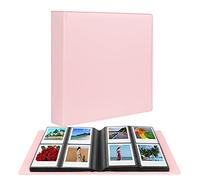 Album Photo 192 Pochettes pour Fujifilm Instax Wide 300, Polaroid OneStep/Polaroid Pop/Polaroid Originals 600/Polaroid SX70 Camera 3.5x4.5 inch Photo,i-Type Film Album (Rose)