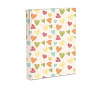 Album Photo 23x30 60 Pages en Carton intercalé de parchemin pour protéger Les Photos Couverture en Papier imprimé avec Finition plastifiée Mate, coers