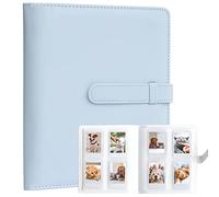 Album Photo 256 Pochettes pour Appareil Photo instantané Fujifilm Instax Mini LiPlay 11 12 26 25 9 8+ 8 7S, Porte-Cartes Photo pour imprimante à Appareil Photo instantané Polaroid (Bleu)
