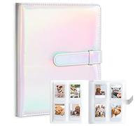 Album Photo 256 Pochettes pour Appareil Photo instantané Fujifilm Instax Mini LiPlay 11 12 26 25 9 8+ 8 7S, Porte-Cartes Photo pour imprimante à Appareil Photo instantané Polaroid (Argent Magique)