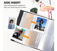 Album Photo 3 Pouces Pour Fujifilm Instax Mini 12 11 9 8 7s 90, Personnalisable Album Photo ¿¿ Contenir 208 Photos (26 Pages), Idéal Pour Mariage Bébé Couple École Noir (1 Paquet)