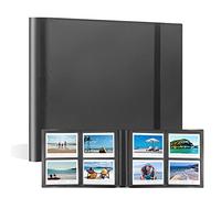 Album photo à 160 pochettes pour appareil photo Fujifilm Instax Wide 300, pour album photo Polaroid 600, albums pour Polaroid Now+ Now OneStep2 OneStep+ 600, appareil photo instantané POP Lab (Noir)