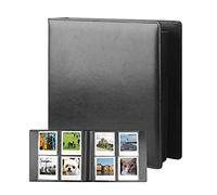 Album photo 192 pochettes pour appareil photo Fujifilm Instax Wide 300, Polaroid 600 i-Type Album photo extra large pour Polaroid Now OneStep2 OneStep+ Instant Camera, POP Lab Print Camera (Noir)