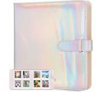 Album Photo À 256 Pochettes Compatible Avec Instax Mini/Square Film, Album Photo Pour Mini 11, 9, 8+, 90, 26+, Film De 3"", Film Carré Sq6, Sq1, Sq10, Sq20 (Argent Magique)[L126]