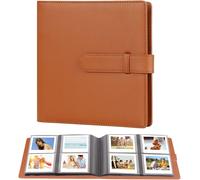 Album Photo À 288 Poches Pour L'Appareil Photo Instantané Instax Square Sq1/Sq6/Sq10/Sq20/Sq40 Et Le Film Kodak Mini Shot 3, Peut Contenir Des Photos De 3X3 Pouces (Marron)[L85]