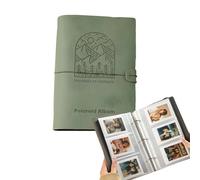Album photo à pochettes de 3" - 180 poches - En cuir synthétique - Compatible avec Fujifilm Instax Mini, Polaroid Z2300, Kodak Mini Shot 3 Retro - Cartes photo K-Pop (vert)