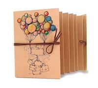 Album photo à soufflet, de style vintage - Couverture avec ballons - pour DIY Scrapbooking Loisirs Créatifs