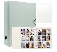 Album photo A4 pour Instax Mini 11 12 9 8+ 8 7+ LiPlay Film, reliure pour cartes photo Polaroid SnapTouch PIC-300 Z2300, livre photo 2 x 3 pour carte Kpop (Menthe)