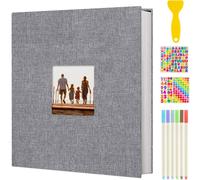 Album Photo Adhesif Diy Traditionnel Scrapbook 40 Pages, Scrapbooking Album Mariage Livre D'or, Idee Cadeau Original Pour Valentin De Noël Anniversaire (Turquoise)