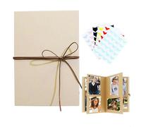 Album Photo Adhesif, Livre Photo Personnalisable Personnalisé, Album Photo Scrapbooking, Créez Votre Propre Album Scrapbooking, Idéal pour Les Projets d'Art et d'Artisanat, Marron