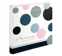 Album photo - Amazing Memories - 30x30 cm - Couleur bleu - 100 pages - Papier sans acide