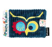 Les Déglingos Album photo bébé Astros le hibou 10 pochettes 10x15 cm rembourrage recyclé Bleu