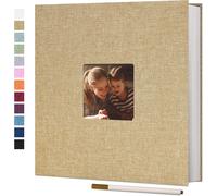 Album Photo Autocollant 60 Pages Albums Photo Diy 10x15 Albums Photo Souvenirs Couverture En Lin Cadeaux De Mariage Noël Valentin Cadeau D'anniversaire Anniversaire Enfants.[P87]