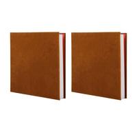 Album photo autocollant en velours pour scrapbooking, livre de mémoire, pages épaisses avec film protecteur, enregistrement des images, 2 pièces