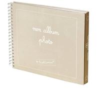 Album photo bébé 100% personnalisable avec ses 196 stickers pour illustrer les 64 pages (Taupe)