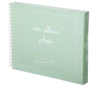 Album photo bébé 100% personnalisable avec ses 196 stickers pour illustrer les 64 pages (Vert mint)