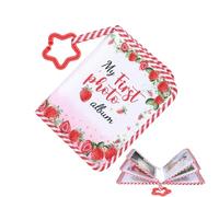 Album Photo Bébé, Album de Livre Photo en tissus Doux, 18x14cm 17 Photos AlbumPhoto de Croissance de Bébé Avec Miroir de Sécurité, Livre de Souvenirs Pour Enfant Garçon Fille et Famille