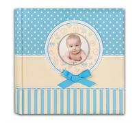 Album Photo Bébé Matilda Bleu 20 Feuilles 24X24 Avec Voile