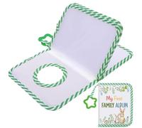 Album Photo Bébé - Polyester + PVC 18×14 Cm | Livre Photo De Famille Pour Bébé | Journal Souvenir En Tissu Doux | Pour Les Tout-petits Famille Maman Anniversaire Mariage Grossesse Voyage Vacan