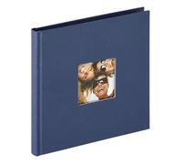 Album photo - Bleu - 18x18cm - 30 pages noires - Papier de haute qualité - Format carré