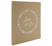 Album photo Ceanothe Livre d'or Happy Kraft 80 pages Beige et Marron