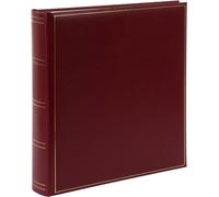 Album Photo Classique Avec 100 Pages Blanches Et Intercalaires Pargamine, Couverture En Simili Cuir Et Gaufrage Doré, Album Photo À Coller, Album Mémoire, Env. 30 X 31 Cm, Bordeaux
