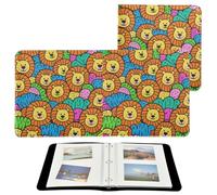 Album photo coloré Lion Doodle Pages autocollantes 10 x 17 cm