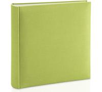 Album Photo Couverture Rigide Tissu 30x30cm (Livre Photo,400 photos 10 x 15cm à coller,100 pages blanches separées par Papier Cristal,Album Scrapbooking DIY à Personnaliser) Vert