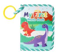 Album Photo De Bébé - Album Photo Dinosaure 15,2 X 20,3 Cm | Livre De Mémoire Pour Bébé Livre En Tissu Doux | Album De Livre Photo À Mémoire Sûre De Première Année | Mon Premier Livre Photo Pour La Fa