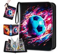 Album Photo de Cartes à Collectionner de Football,Classeur carte football,Album De Football de Cartes de Jeu Scrapbook,50 Pages Capacité 400 Cartes(C)