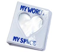 Album Photo De Dessin Animé 3 Pouces 64 Fentes Classeur Cartes Creuses En Forme Cœur D'amour Porte-carte Livre Visite Étui Pour En Cœur D'amour