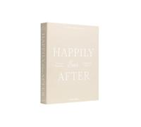 Album photo de luxe « Happily Ever After » beige et blanc