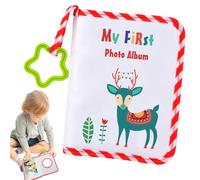 Album photo de première année - livre photo de première année pour bébés | Album photo pour tout-petit, album photo de bébé, livre de famille élastique pour bébés et tout-petits