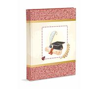 Album Photo degré 23x30 60 Pages en Carton intercalé de parchemin pour protéger Les Photos Couverture en Papier imprimé avec Finition plastifiée Mate, Beige et Rouge