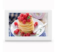 Album Photo électronique à Double Usage de Bureau/Mural amélioré Haute définition, Cadre Photo numérique, Machine publicitaire Autonome, Double Usage Domestique et Commercial (Color : White, Size :