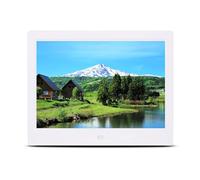 Album Photo électronique Batterie au Lithium Multi-Taille Cadre Photo numérique à Bord étroit Lecteur de Boucle Automatique - Grand écran Haute définition, Lecture Multifonction (Color : White, Size