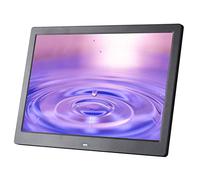 Album Photo électronique de 13 Pouces avec Fonction Horloge/Calendrier/réveil, Lecteur publicitaire Haute définition prenant en Charge la Lecture vidéo/Photo/Musique, Peut être fixé au Mur