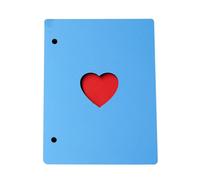 Album Photo en bois à motif de coeur, 6 pouces, feuille volante, livre mémoire de croissance pour bébé